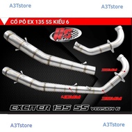 R8 Racing Exciter ex135 2-piece exhaust manifold, 4-speed model / ex11 5-digit GENUINE PRODUCT _ A3T