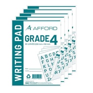 Afford Grade 4 Writing Pad 80LVS 5pads/pack