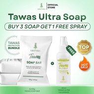 [ 3PC TAWAS SOAP + 50ML TAWAS SPRAY CALAMANSI ] Greenika TawasUltra Spray Calamansi + 3pc Tawas Soap