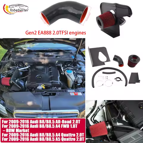 Turbo Engine power Air Intake System for B8/B8.5 Audi A4/A5/Allroad with Gen2 EA888 2.0TFSI engines 