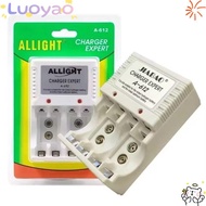 LUOYAO Battery Charger, AA/AAA Rechargeable Universal Charger, Portable Electronic Devices 9v Bivolt