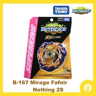 Takara Tomy Beyblade B-167 Mirage Fafnir Nothing 2S Superking Mainan Gasing Spinning Top B167 Turbo