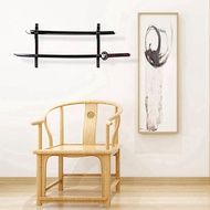 6X Sword Wall Mount 2/Set 1-Tier Padded Hook Katana Holder Adjustable Display Hanger for Samurai Swo