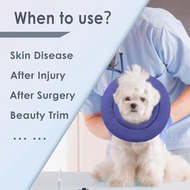 Soft Dog Cone,Dog Cone Collar Adjustable and Waterproof, Dog Cones for Small Size Dogs,Medium Dogs,L