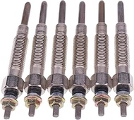 24V 6PCS Glow Plug 11065-10T01 Compatible for Nissan Engine TD23 TD25 TD27 TD42 Forklift F03