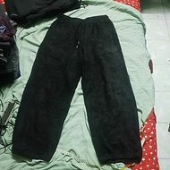 GU SWEATPANT JOGGER FLEECE BAGGY BALLON BLACK SIZE L 28 40X41 INCH