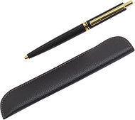 T23-LS042-AP300S-B-3 Stylish Synthetic Leather Pen Case, 1960s Reproduction Retractable Metal Clip M