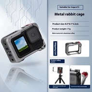 เคส20250714 AMagisn กรอบกันกระแทกสำหรับ DJI Osmo Action 5 Pro กรงกรอบโลหะแบบปลดเร็วสำหรับ Insta 360 