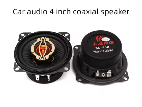 MAX 100W 4 Inch 88DB 55Hz-22kHz 2-Way Car Speaker with Silk Dome Tweeter Coaxial Professional Car Au