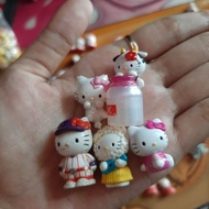 UNGU Hello Kitty sanrio White Cat figure, Hello Kitty Purple Hat, Hello Kitty Brings Milk, etc.