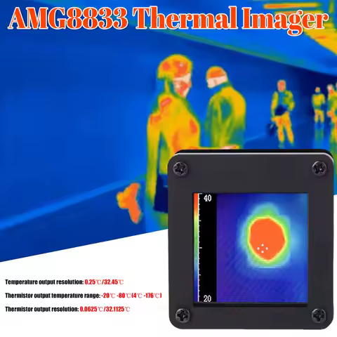 Portable AMG8833 Temperature Thermal Imager Camera Infrared Handheld Thermograph Digital High Precis