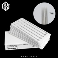 Retail One Sheet of 1M7 Tattoo Needles 7M1 Coil/ - Hand Poke - Needle Tattoo Coil - Block