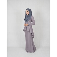 Baju Kurung Leofar Grey