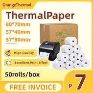 57x30mm 57x40mm 80x70mm Foodpanda POS Thermal Paper for Thermal Receipt Printer (1 roll)