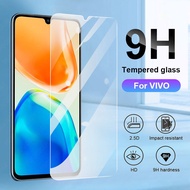 กระจกนิรภัยสำหรับ Vivo V30 V29 V29e V27 V27e Y17s Y27s Y36 Y76 Y22s Y02s Y02A Y16 V23e Y35 V25e Pro IQ Z7X 5G Y11 Y12 Y12i Y15 Y17 U10 Y19 Y31 Y71 Y81i Y91i Y93 Y95 Y91C Y20 Y20i Y20s Y30 Y50 Y51 2020 ตัวป้องกันหน้าจอแบบเต็ม