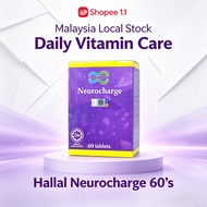 Original Infinity Neurocharge 60 Tablets Halal B‑Complex ALA Folic Acid Adult Vitamin Supplement