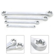 🌟4pcs🌟set Torx Wrench Star Double End E-type Ring Box Spanner Plum Socket Spanar E6-E24 Auto Repair 