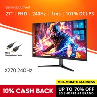 PRISM+ X270 27'' 240Hz 1ms Curved Adaptive-Sync Gaming Monitor [1920 x 1080]
