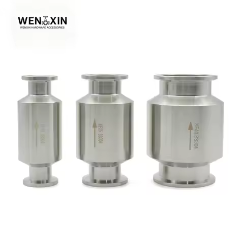 KF16 KF25 KF40 KF 50304 Stainless Steel Vacuum Check Valve KF Check Valve Exhaust Check Valve Vacuum