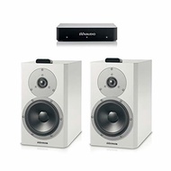 Dynaudio Xeo 4 Wireless Bookshelf Speakers - Pair (Satin White) with Connect Wireless Transmitter