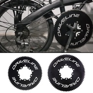 Taiwan driveline 69/75T Super Large Closed Chainring Disc Double BCD110/130 Folding Car Road Bike