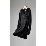 Fur Collar Knitwear Top