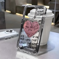 Love graffiti letters transparent soft case Oppo A6 Pro Note 70Reno 14F C71 A5 A5x A3x A5i A3X A3 A6
