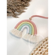 Rainbow Car Charm macrame, Mini Macrame Car Charm, Car Decorations Interior, Car Hanging Decor, Rear