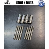 👍(CNC) RXZ Y125Z RR LC Y15 ZX150 ZXR Y100 Y110 TXR TZM STEEL HEAD BLOCK NUT TIANG SS 304 YAMAHA Stainless EXHAUST STUD