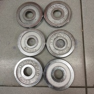 DUMBELLS PLATE BARBEL ADDITIONAL PLATE 0.5 KG CHROME