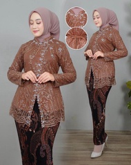 Kebaya modern wanita payet mewah untuk wisuda pesta dan kebaya keluarga/ kebaya kondangan-Atasan