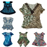 Vintage beaded top gyaru y2k cotage mori kei