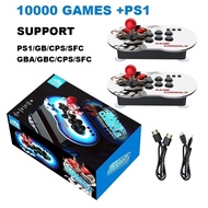 M9 Retro Video Games Console 10000+ Joystick with PS1/GB/CPS/FC Games 4k Portable Game ControllerHT9