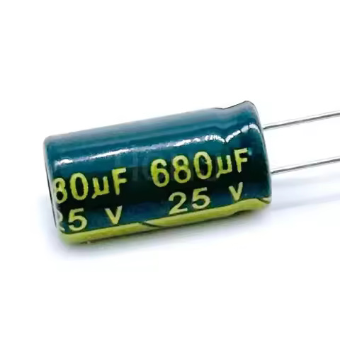 10PCS 680uF 25V Aluminum Electrolytic Capacitor 8x16mm Low ESR High Frequency 25WV 680MFD 25VDC 25V6