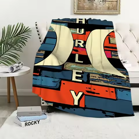 Fashion Warm Soft Plush Nap Blankets Sofa cool for Living Room Office Bedroom H-Hurley Home Travel K
