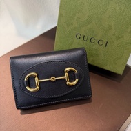 Gucci 1955黑色三摺短夾 XB830