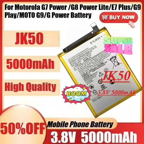 For Motorola G7 Power /G8 Power Lite/E7 Plus/G9 Play/MOTO G9/G Power Battery + Tools New JK50 3.8V 5