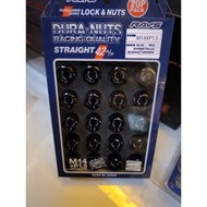 ORIGINAL JAPAN RAYS DURALUMIN LOCK & NUT L42 M14X1.5 FK8 FL5