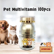 MORTITI Multivitamin Vitamin Cat Vitamin For Dog Vitamin For Cat Multivitamin Kucing Vitamin Kucing