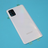สำหรับ Samsung Galaxy A71 4G เคส A715 A715F หลังฝาหลังปิดโทรศัพท์ประตูชิ้นส่วนซ่อมแก้วด้านหลัง
