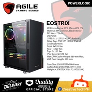 POWERLOGIC AGILE EOSTRIX BLACK CASE Desktop Case  (CPU CASE)