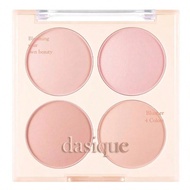 ชุดพาเลตต์บลัชออนไอศกรีม DASIQUE พร้อมแปรง - สีแก้มเกรเดียนต์หวาน บลัช/ไฮไลท์/คอนทัวร์ 3 in 1, ชุดเม