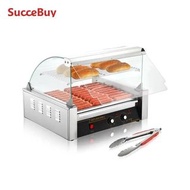 SucceBuy  5/7/11 Commercial Hot Dog Roller Electric Sausage Maker Barbecue Grill Machine for Camping