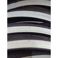 MILLION WHITE SIDE TIRE SIZE 26x1 3/8, 27X1 3/8 24x1 3/8 AND 22X1 3/8 PRICE PER 1PC