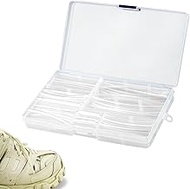Knchy Shoelace Tips Repairing Tool Set of 78, Universal Fit Clear Heat Shrink Shoelace Shortening To