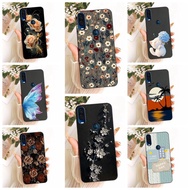 Cover Motorola One Vision Case Silicone Cute Fashion Flowers Funny Painted Casing XT1970-1 XT1970-2