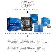 [SK TECH] ASROCK H610M-HVS/M.2 R2.0 INTEL LGA1700 12 13 14 GEN M-ATX MOTHERBOARD + INTEL LGA1700 CPU