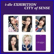 SQ3 5PCS/Set I-DLE LOMO Card MEDIA EXHIBITION : CITY of SENSE Postcards Collection Stars Peripheral 