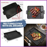 ⚾︎ ▼ ▬ ON SALE Korean BBQ Authentic Samgyupsal Mega Grill Pan Set Square, Rectangle, Round w Butane