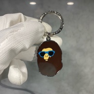GANTUNGAN BAPE Resort Ape Head Metal Keychain (Brown) Keychain Bathing Apea